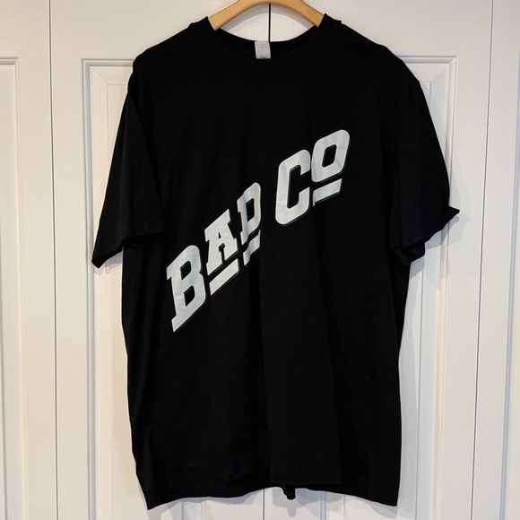 Gildan Other - Bad Co. Black T-Shirt with Bold White Text